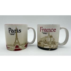 Starbucks Global Icon Series Paris & France 3oz Espresso Demitasse Mugs 2018